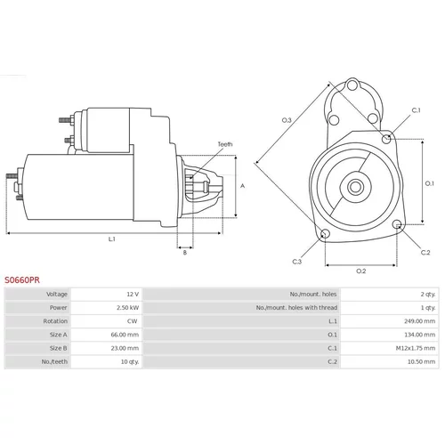 Štartér S0660PR /AS-PL/ - obr. 4
