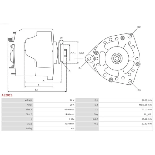 Alternátor A9281S /AS-PL/ - obr. 4