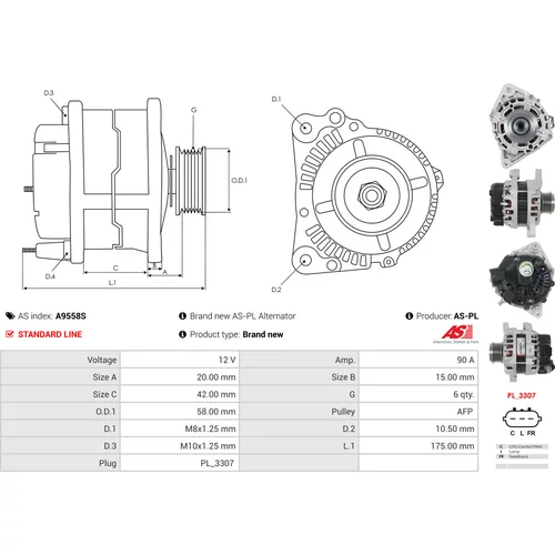 Alternátor A9558S /AS-PL/ - obr. 4