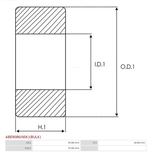 Ložisko ABE9086(NSK)(BULK) /AS-PL/ - obr. 1