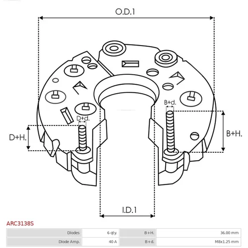 Ochranná krytka alternátora ARC3138S /AS-PL/ - obr. 2