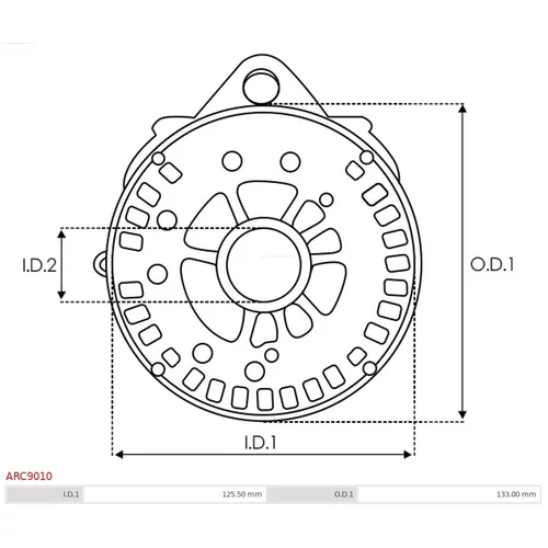 Ochranná krytka alternátora ARC9010 /AS-PL/ - obr. 2