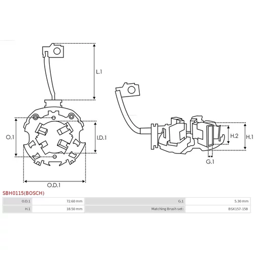 Držiak uhlíkov SBH0115(BOSCH) /AS-PL/ - obr. 1