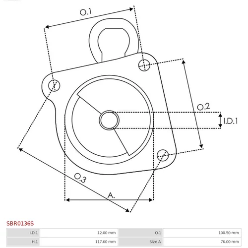Veko sýtiča karburátora SBR0136S /AS-PL/ - obr. 2