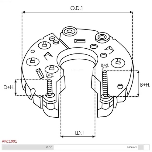 Usmerňovač alternátora ARC1001 /AS-PL/ - obr. 2