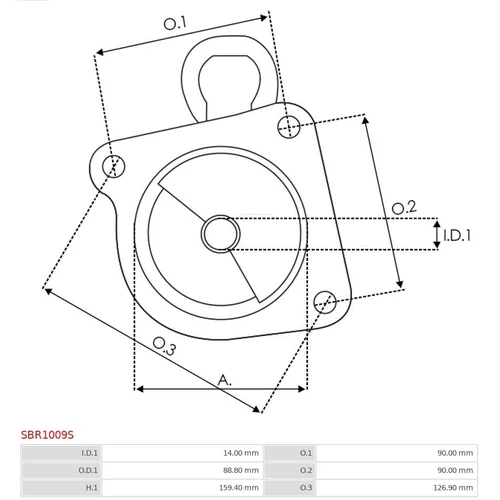 Veko sýtiča karburátora SBR1009S /AS-PL/ - obr. 2