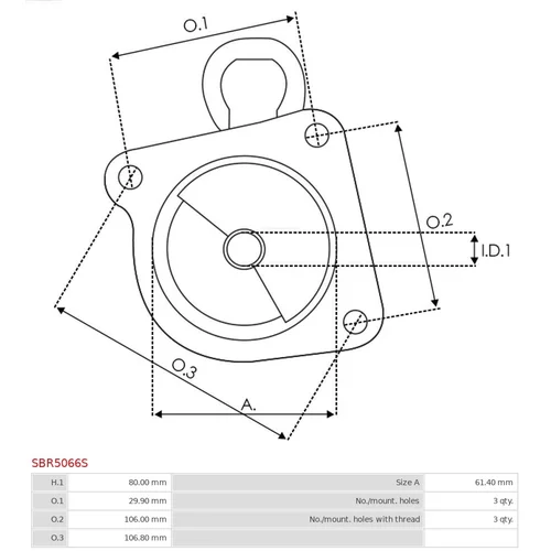 Veko sýtiča karburátora SBR5066S /AS-PL/ - obr. 2