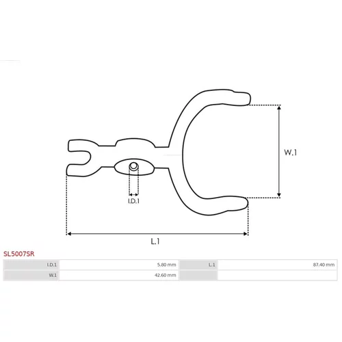 Páka sýtiča karburátora SL5007SR /AS-PL/ - obr. 1