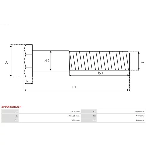 Opravná sada pre štartér SP9063S(BULK) /AS-PL/ - obr. 1