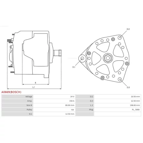 Alternátor A0669(BOSCH) /AS-PL/ - obr. 4