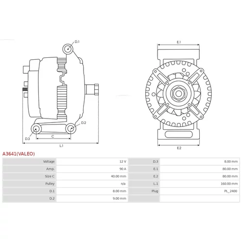 Alternátor A3641(VALEO) /AS-PL/ - obr. 4
