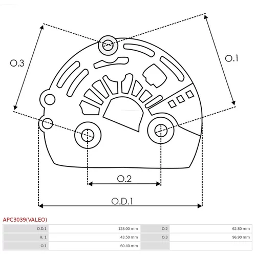 Ochranná krytka alternátora APC3039(VALEO) /AS-PL/ - obr. 1