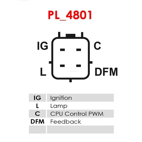 Regulátor alternátora ARE5059 /AS-PL/ - obr. 2