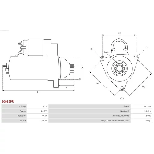 Štartér S0032PR /AS-PL/ - obr. 4