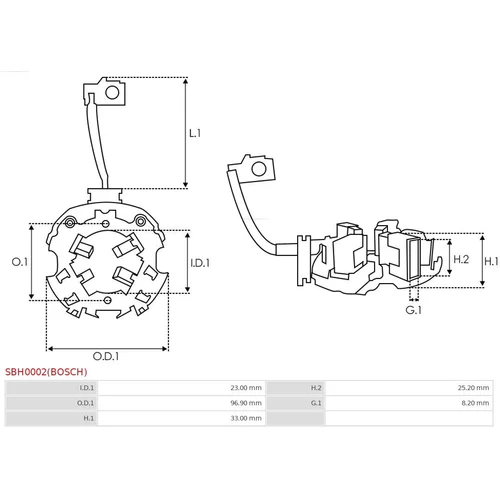 Držiak uhlíkov SBH0002(BOSCH) /AS-PL/ - obr. 1