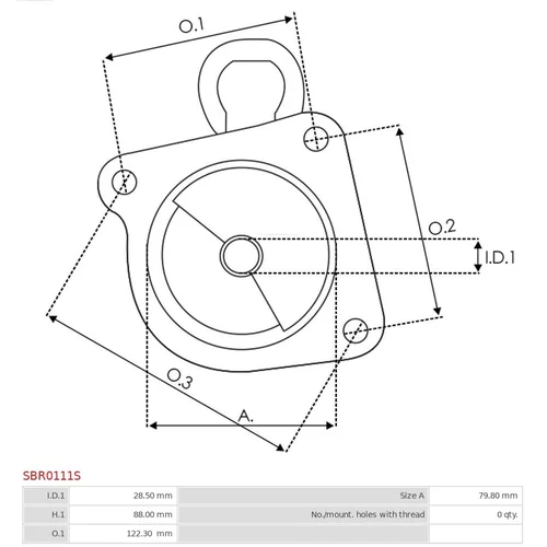 Veko sýtiča karburátora SBR0111S /AS-PL/ - obr. 2
