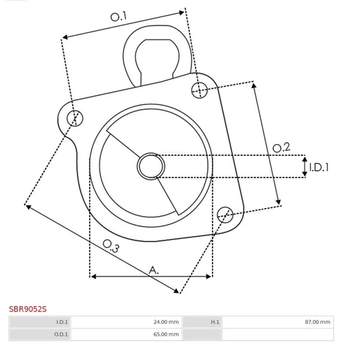 Veko sýtiča karburátora SBR9052S /AS-PL/ - obr. 2