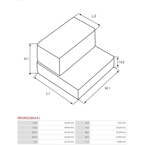 Opravná sada pre štartér SRS3022(BULK) /AS-PL/ - obr. 1