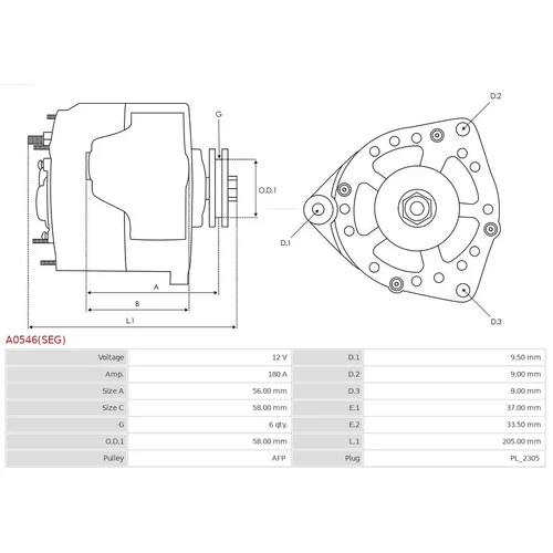 Alternátor A0546(SEG) /AS-PL/ - obr. 4
