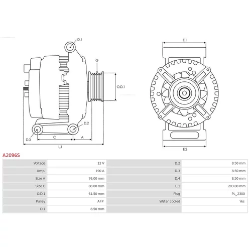 Alternátor A2096S /AS-PL/ - obr. 4