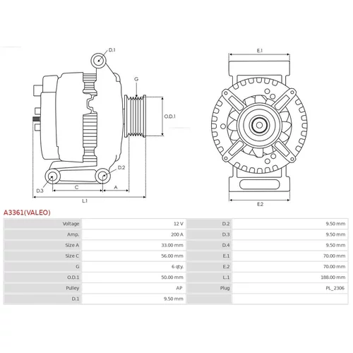 Alternátor A3361(VALEO) /AS-PL/ - obr. 4