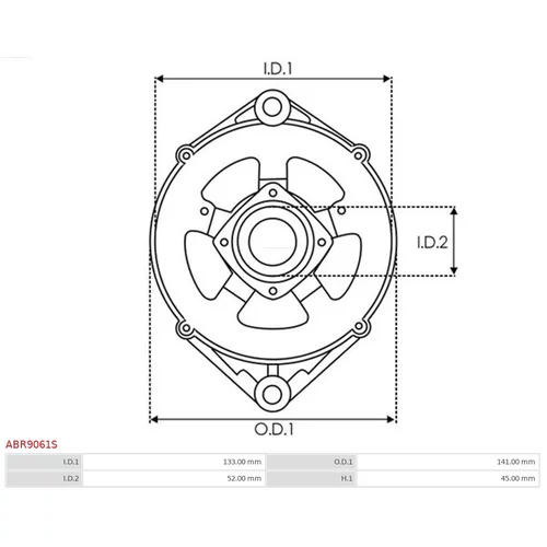 Ochranná krytka alternátora ABR9061S /AS-PL/ - obr. 2