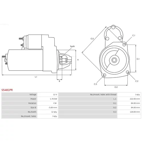Štartér S5481PR /AS-PL/ - obr. 4
