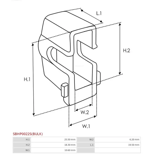 Opravná sada pre štartér SBHP0022S(BULK) /AS-PL/ - obr. 1