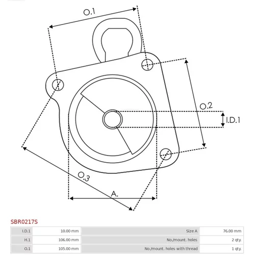 Veko sýtiča karburátora SBR0217S /AS-PL/ - obr. 2