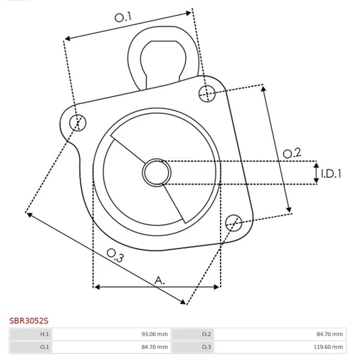 Veko sýtiča karburátora SBR3052S /AS-PL/ - obr. 2