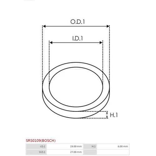 Sada na opravu alternátora SRS0109(BOSCH) /AS-PL/ - obr. 1
