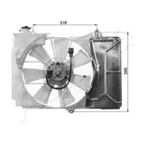 Ventilátor chladenia motora ASHIKA VNT151825