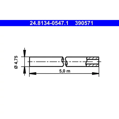 Brzdové vedenie ATE 24.8134-0547.1