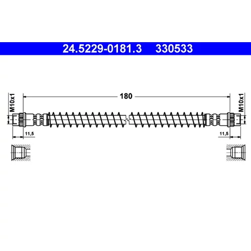 Brzdová hadica ATE 24.5229-0181.3