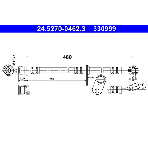 Brzdová hadica ATE 24.5270-0462.3