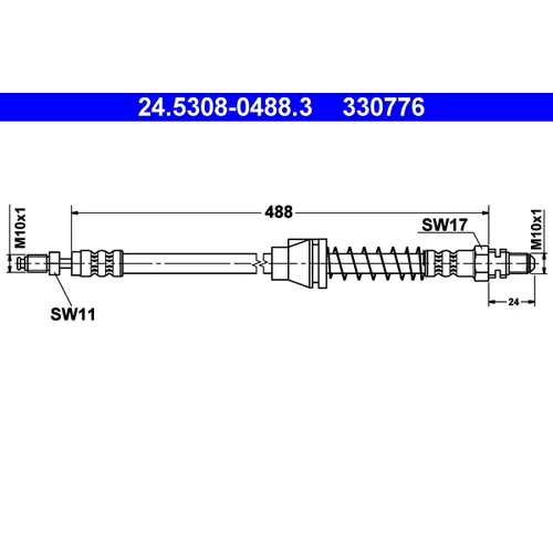 Brzdová hadica ATE 24.5308-0488.3