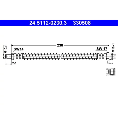 Brzdová hadica ATE 24.5112-0230.3