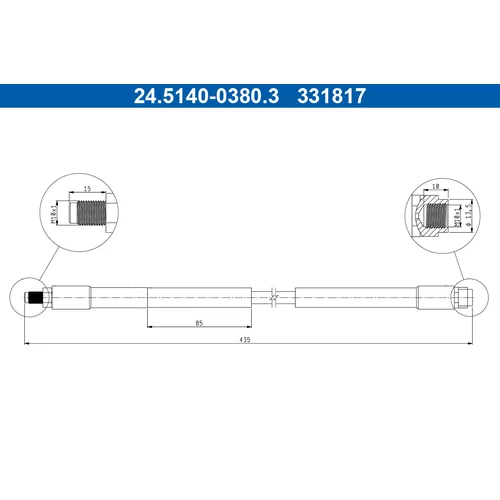 Brzdová hadica ATE 24.5140-0380.3