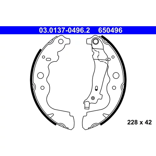Sada brzdových čeľustí ATE 03.0137-0496.2