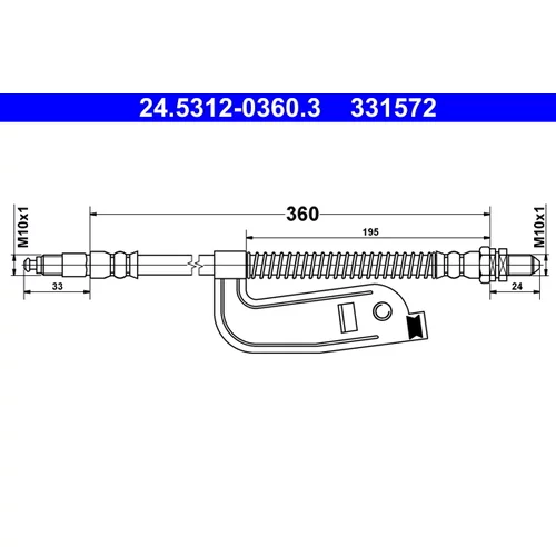 Brzdová hadica ATE 24.5312-0360.3