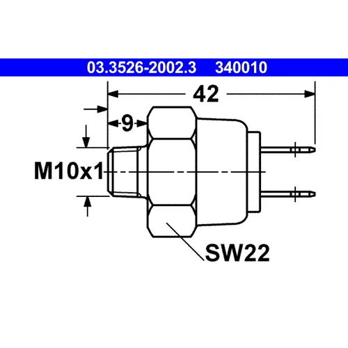 Spínač brzdových svetiel ATE 03.3526-2002.3