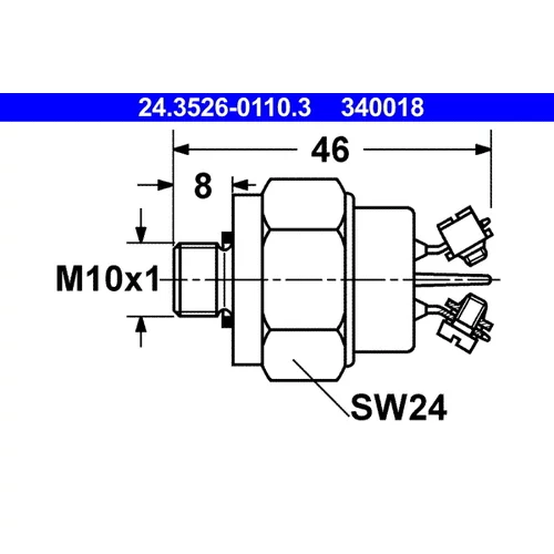 Spínač brzdových svetiel ATE 24.3526-0110.3