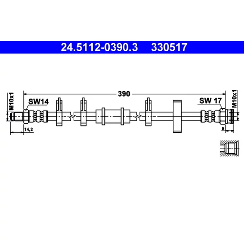 Brzdová hadica ATE 24.5112-0390.3