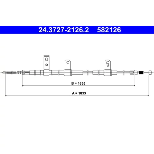 Ťažné lanko parkovacej brzdy ATE 24.3727-2126.2