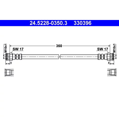 Brzdová hadica ATE 24.5228-0350.3