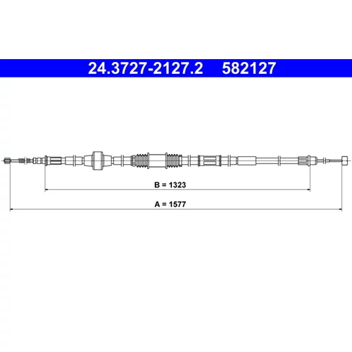 Ťažné lanko parkovacej brzdy ATE 24.3727-2127.2