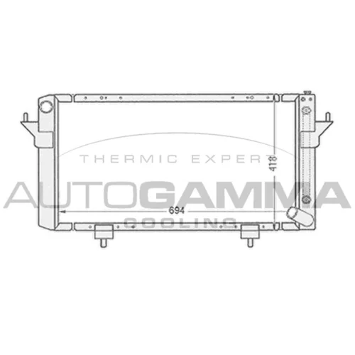 Chladič motora AUTOGAMMA 102291