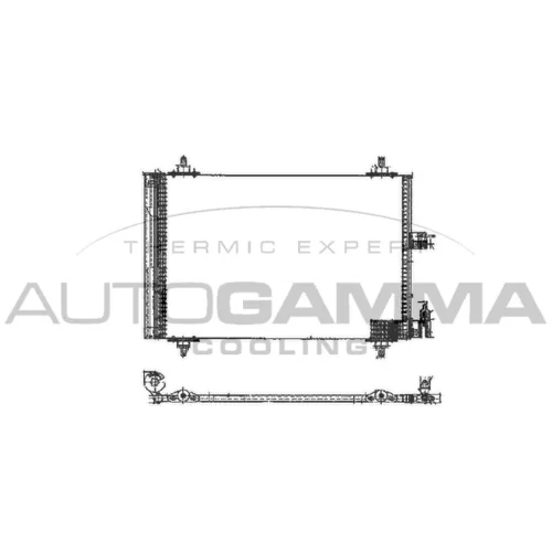 Kondenzátor klimatizácie AUTOGAMMA 102627