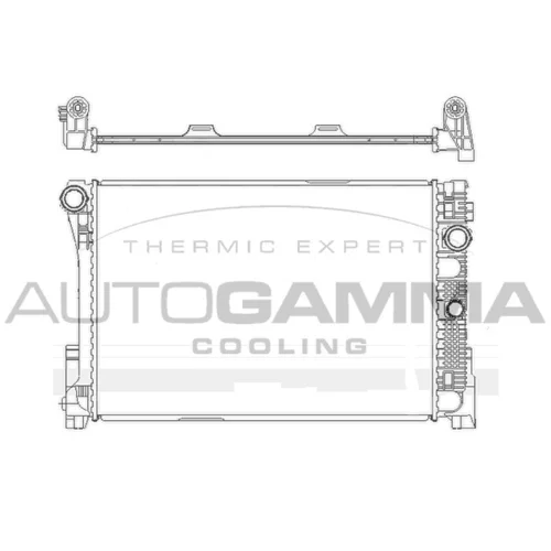 Chladič motora AUTOGAMMA 105173