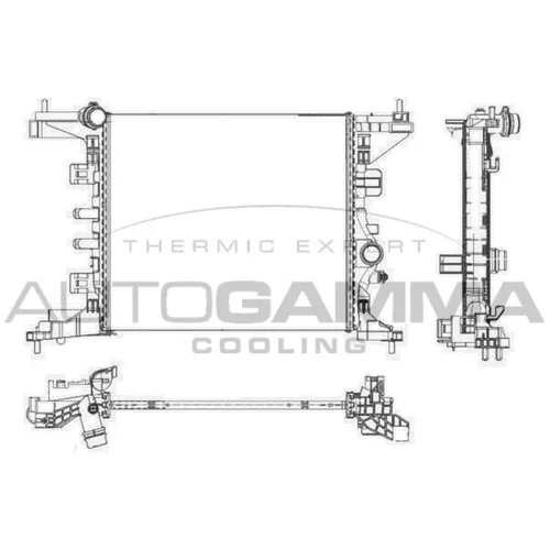 Chladič motora AUTOGAMMA 105623